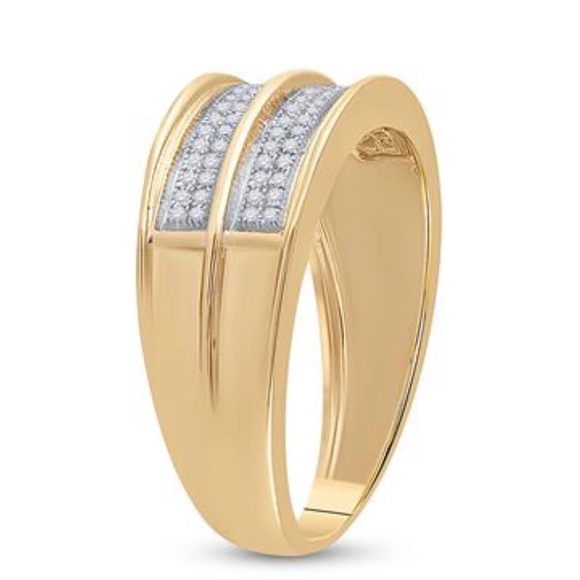 Mens Real Diamond Ring Band engagement wedding Christmas gift NOT CZ HUGE SALE - Picture 4 of 8